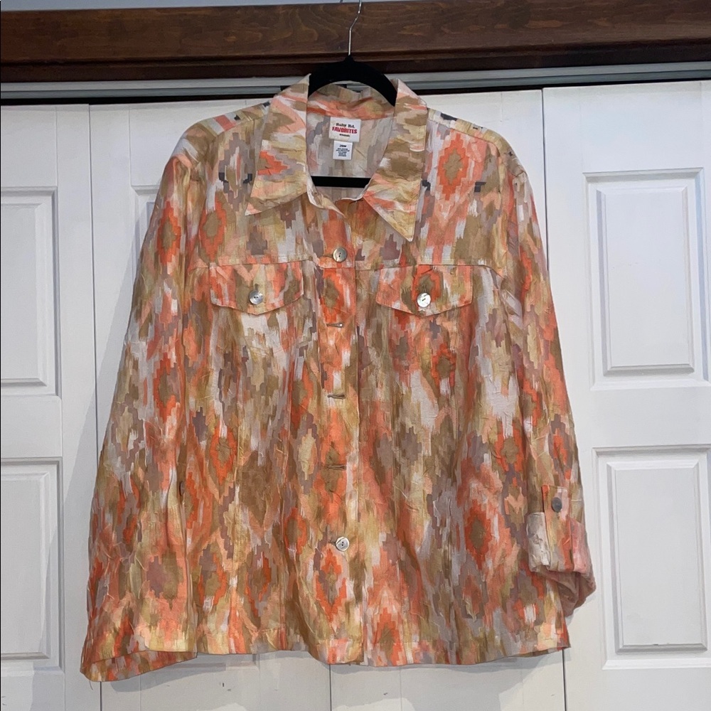 Ruby Rd. Women's Vibrant Patterned Blouse - image 1